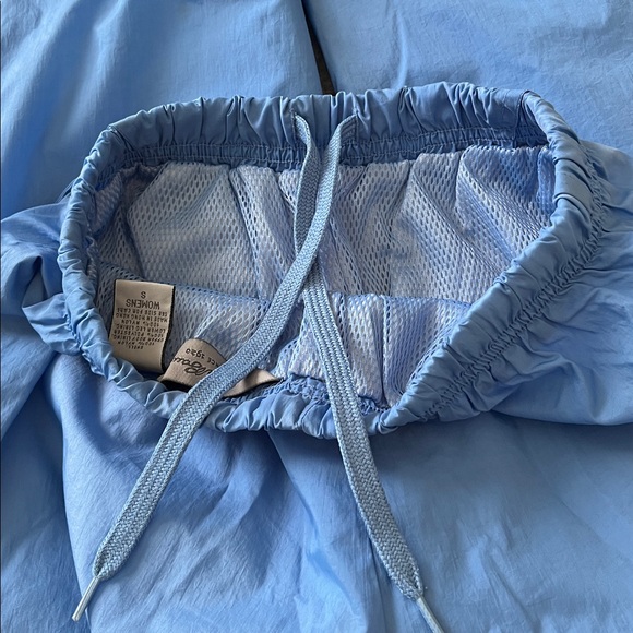 Eddie Bauer Women's Rip Stop Blue Nylon Athletic Vintage Y2K Track Pants Small - Picture 8 of 13